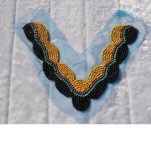 Vintage Trims 60Pcs for $20 Vintage Trims embroidered and beaded Applique tops